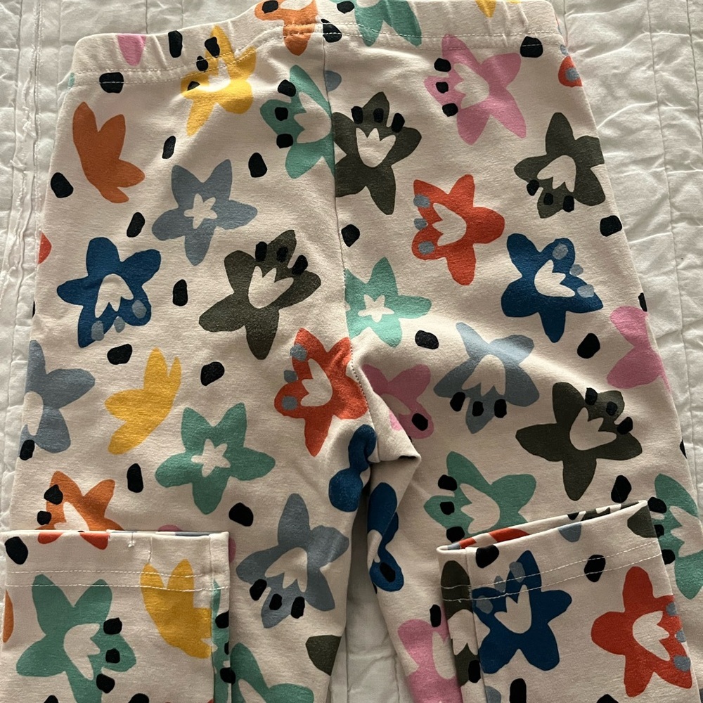 Hanna Andersson Classic Leggings Girls Size 8 *Flawed* - Picture 2 of 4